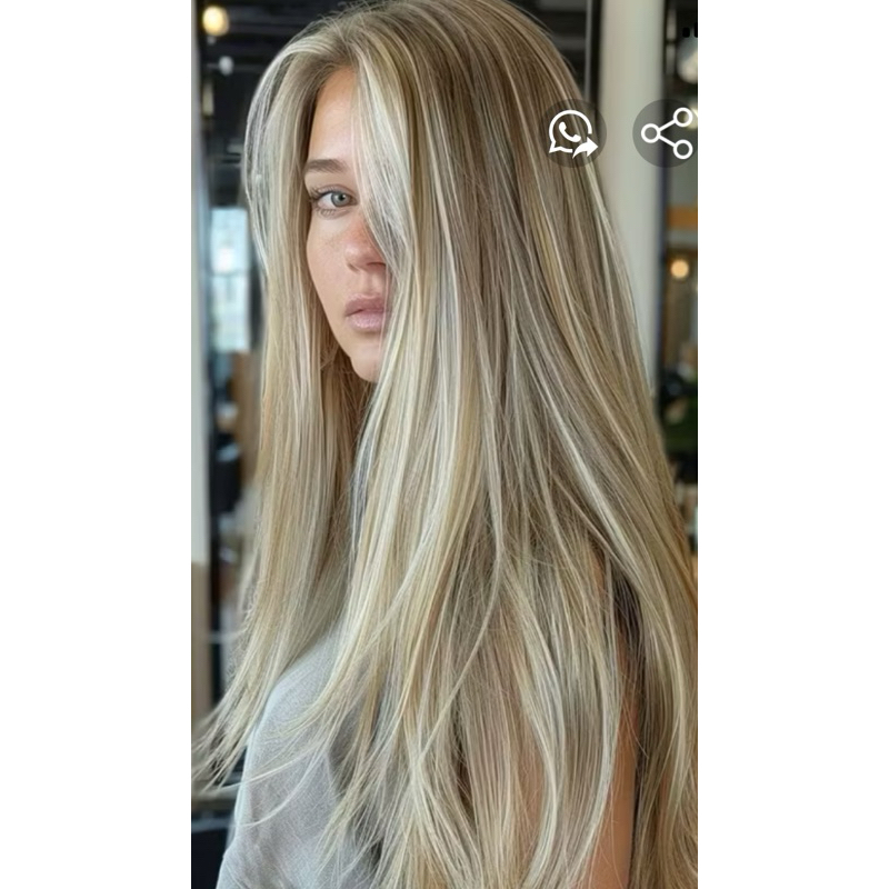 cabelo bio humano russo misto com humano 75 cm com tic tac
