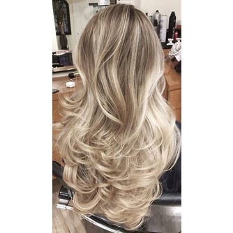 Cabelo bio humano russo misto com presilhas tic tac pérola dourado