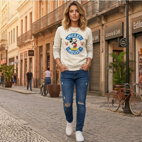 Blusa de Moletom Unissex Flanelada Fechada Cativa