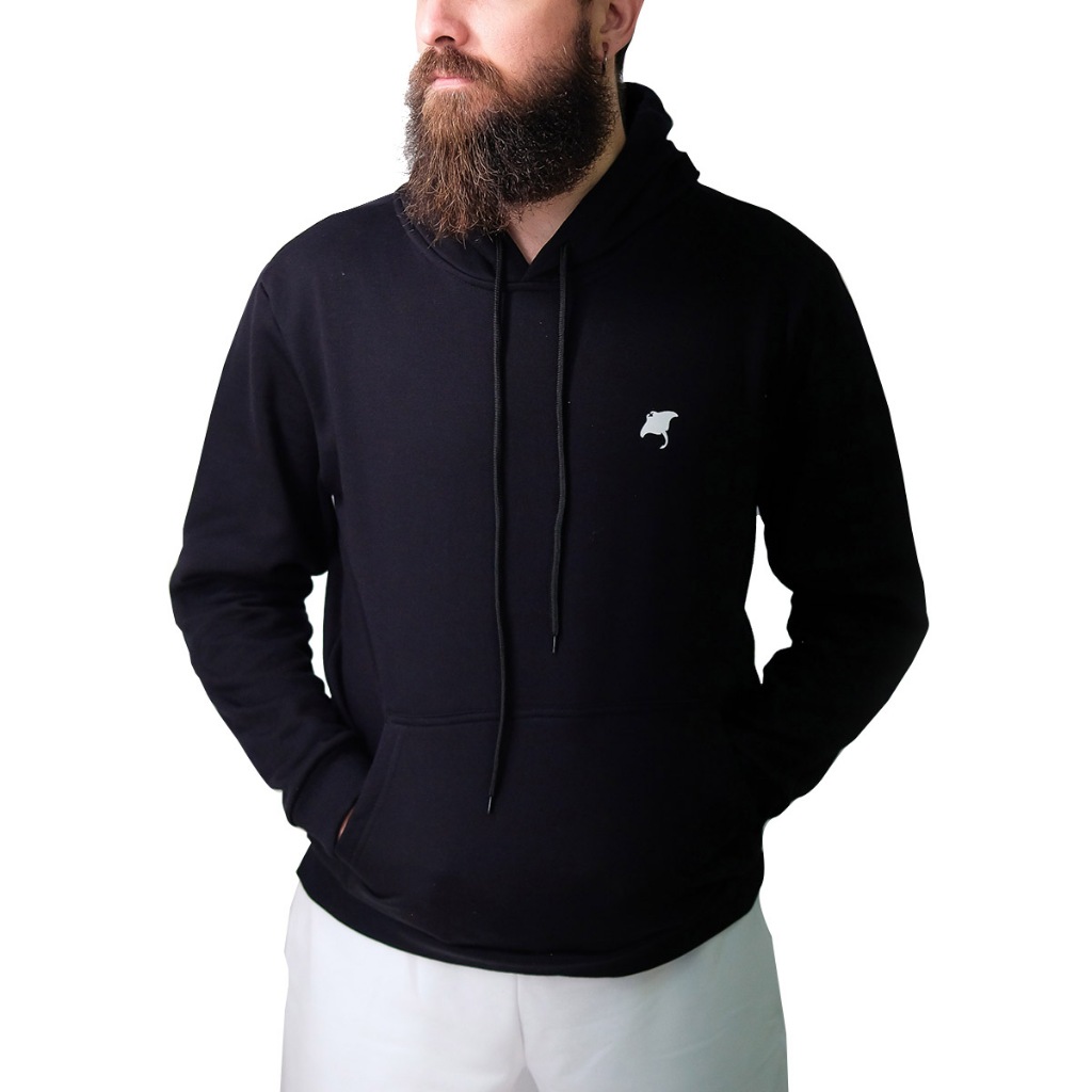 Blusa Moletom Arraia Maori Flanelado com Capuz Canguru Básico Fechado