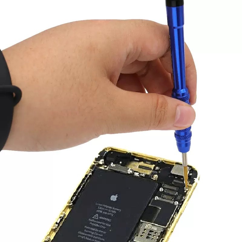 Chaves de fenda de precisão são usadas em ferramentas de reparo de celulares para desmontar produtos eletrônicos,