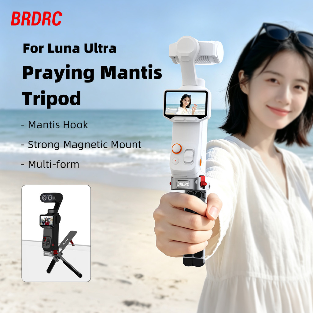 Tripé metálico magnético Mantis para Insta360 Luna, acessório de montagem de liberação rápida.