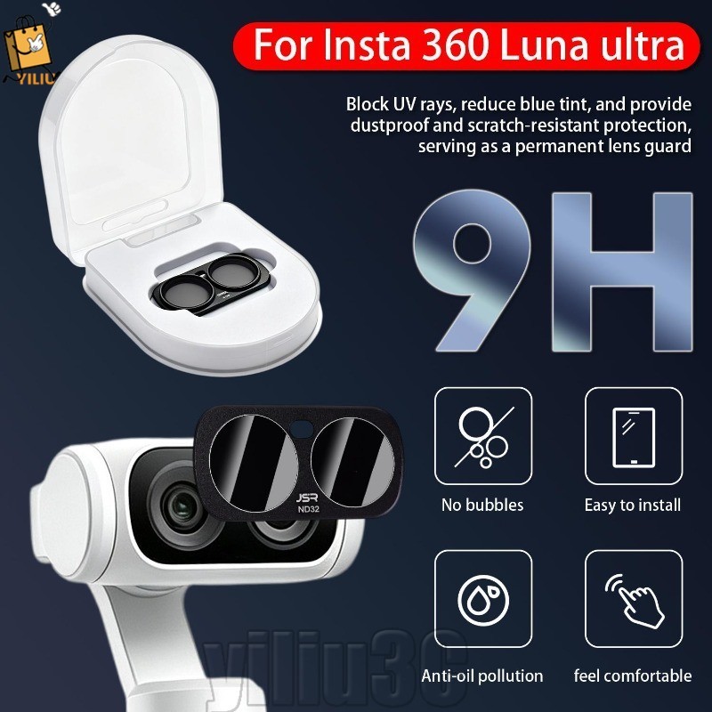 [Prim] Filtro De Lente De Câmera-Kit De Vlog-Para Insta360 Luna Ultra-UV E CPL ND32-Resistente A Arranhões , À Prova De