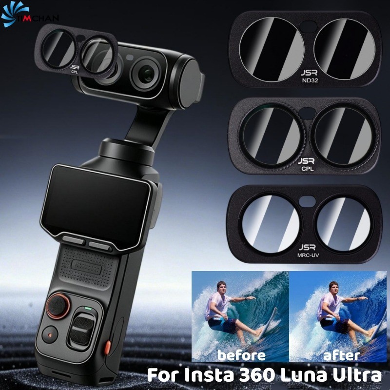 [Brilhante] Filtro De Lente De Câmera-UV E CPL ND32-Kit De Vlog-Para Insta360 Luna Ultra-Acessórios Ferramenta Fotográfi
