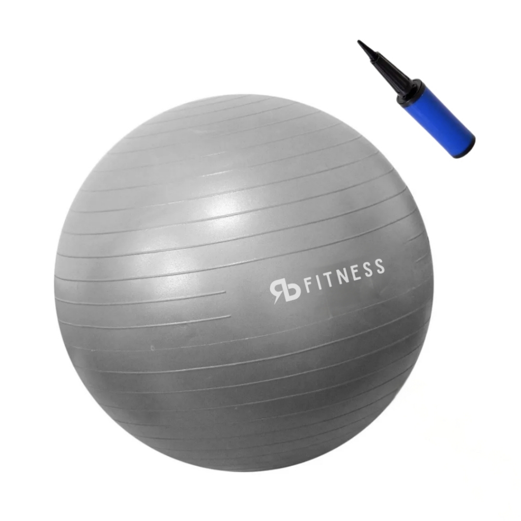 Bola Yoga Suiça Pilates Abdominal Gym 55cm Bomba Grátis