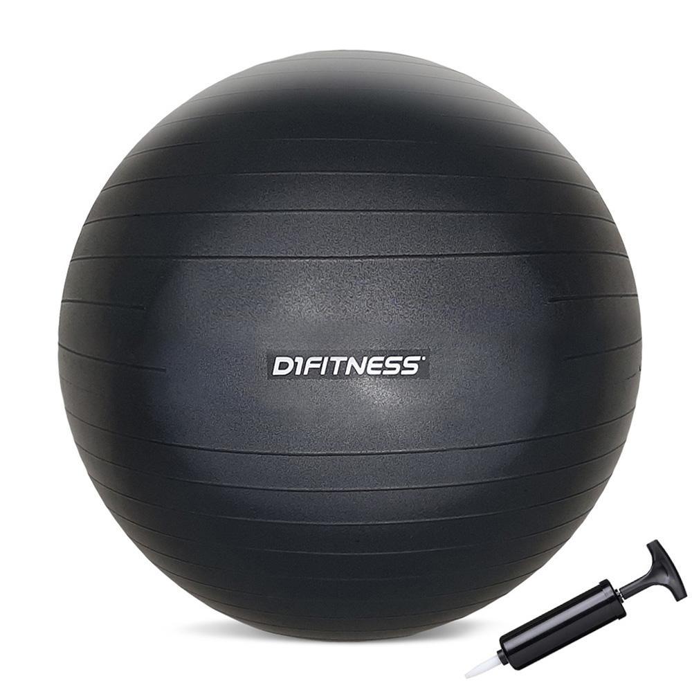 Bola Suiça - Fit Ball - D1Fitness 65cm Com Bomba Yoga Pilates Alongamento Funcional