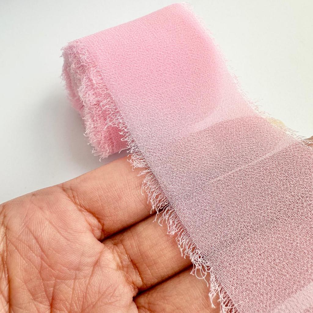 Fita Chiffon Decoração Enfeite Artesanal Presente Padrinhos Casamento Convites 2cm x 5m