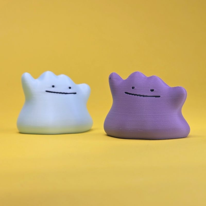 Ditto 2,2cm Pokémon 3D Boneco Miniatura Action Figure Impressão 3D Colecionavel Presentes Decoracao Enfeite