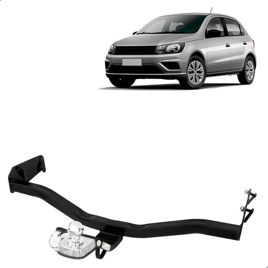 Engate de Reboque Com Ponteira Fixo Tração 700 Kg Gol 2010 2011 2012 2013 2014 2015 2016 2017 2018 2019 2020 2021 2022