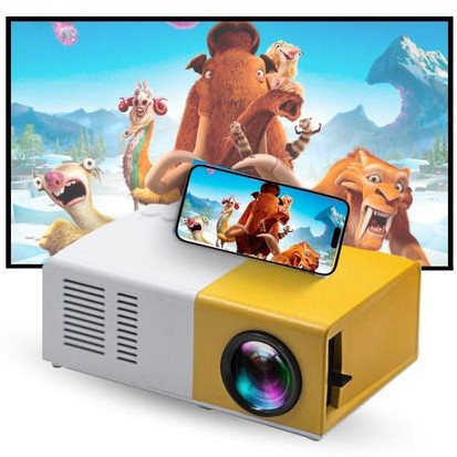 Mini Projetor Portátil LED 1080p 600 Lúmens HDMI YG300 - Cinema em Qualquer Lugar!