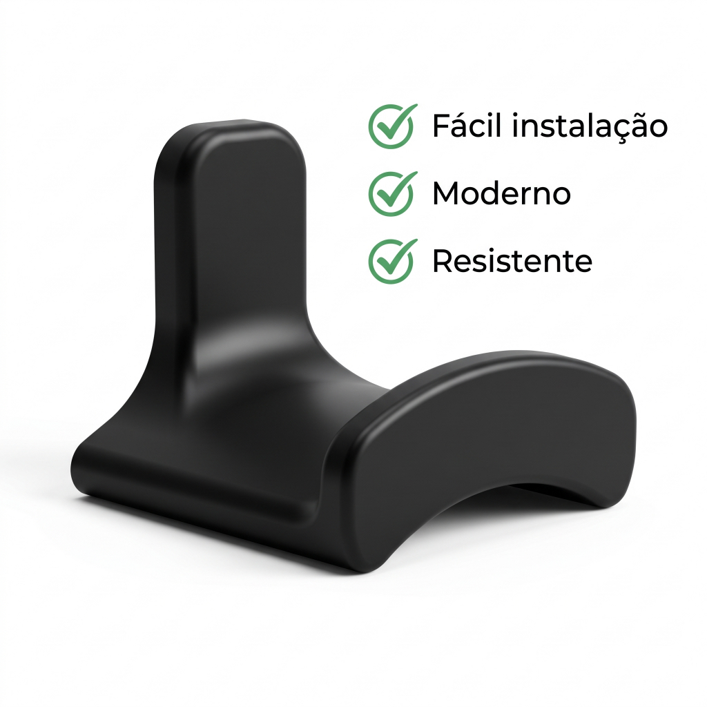 Suporte Para Fone De Ouvido Headset De Parede Moderno