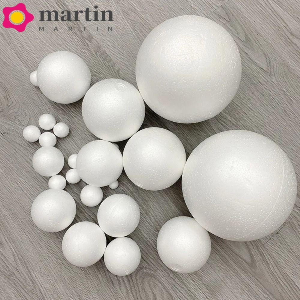 Bolas De Natal MARTIN , Redondas De Espuma De Poliestireno , Artesanato Mini Enfeites Brancos Ano Novo