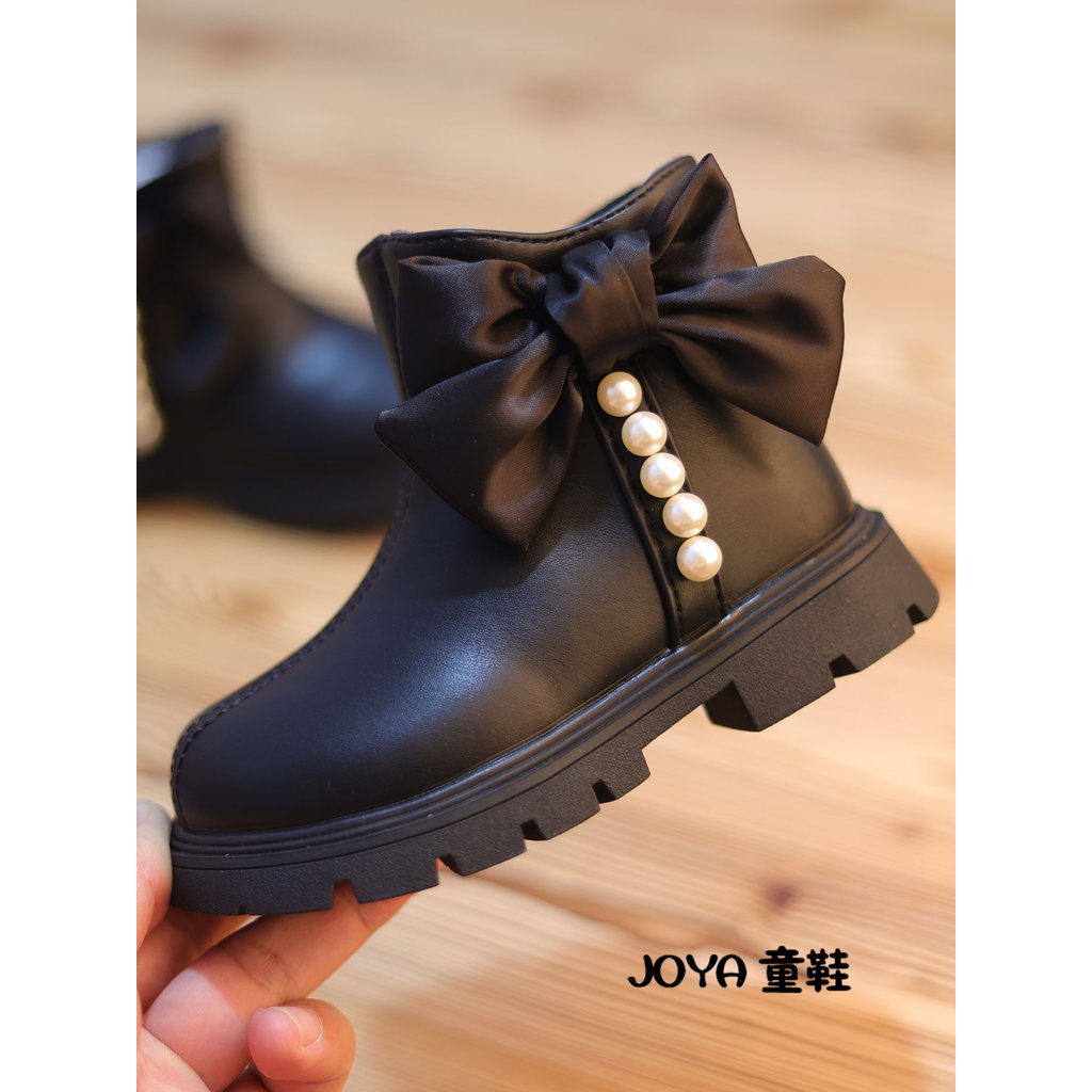 Botas de bebê 4-5-6-9 anos de idade sapatos femininos outono inverno estilo arco Martin botas sola macia médio grande cr