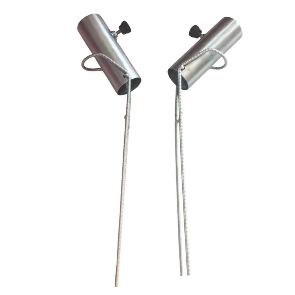 SUPORTE PARA VARA DE PESCA (CANHÃO) COM TUBO GRANDE E MANIPLO DE REGULAGEM KIT C/2.