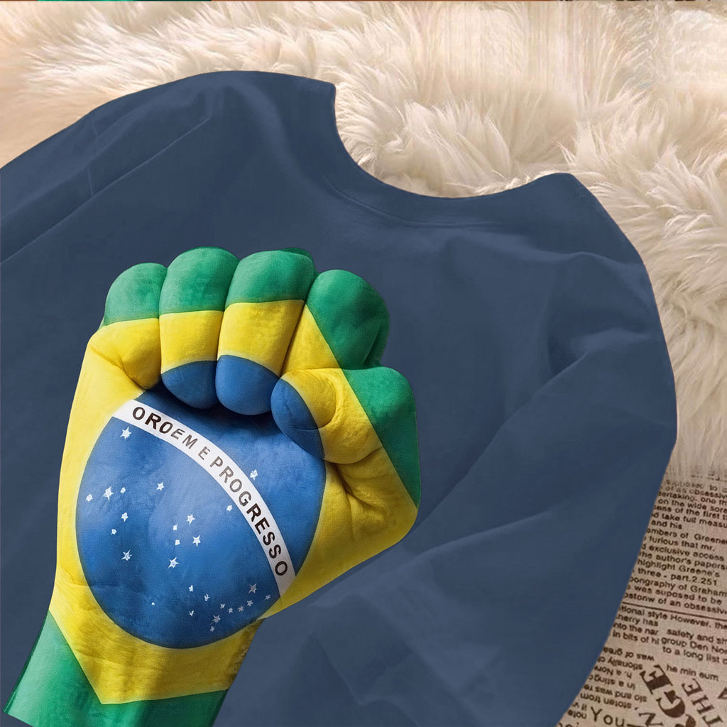 [Camiseta Premium Algodão]JOJO Women's Brazil T-shirt 100% Cotton Short Sleeve Summer T-shirt#2