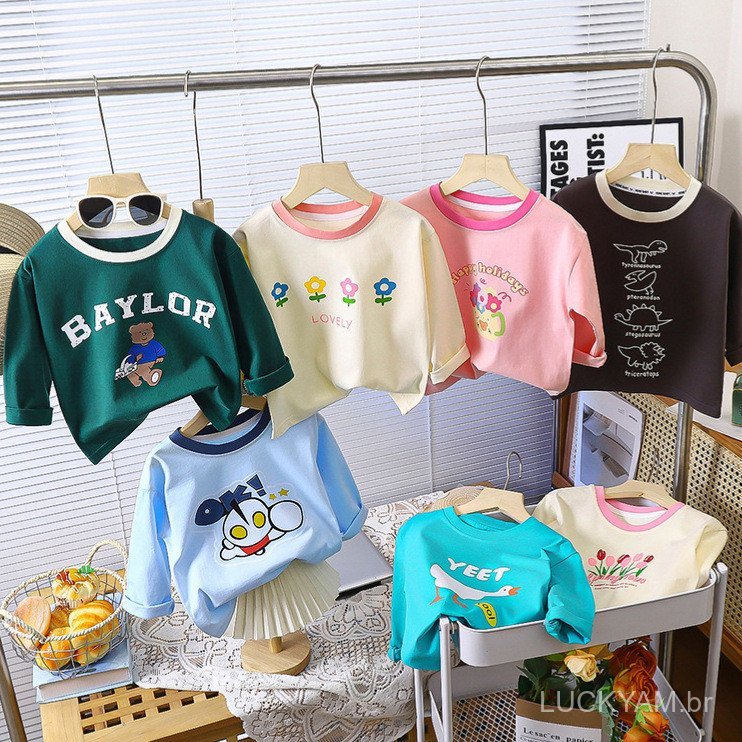[Premium long sleeve shirt]Essentials for autumn and winter Flash sale Children's Autumn and Winter Boys' Pure Cotton Lo