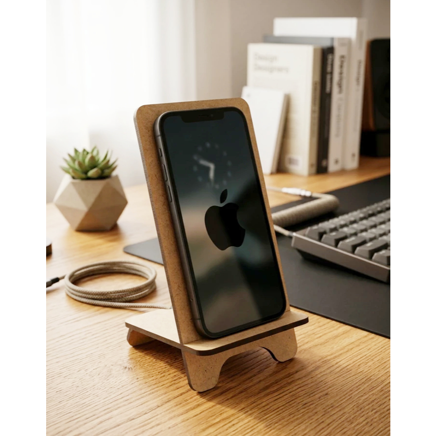 Suporte Portátil Descanso celular Smartphone iPhone Apoio Mesa Videoconferência Videochamada.