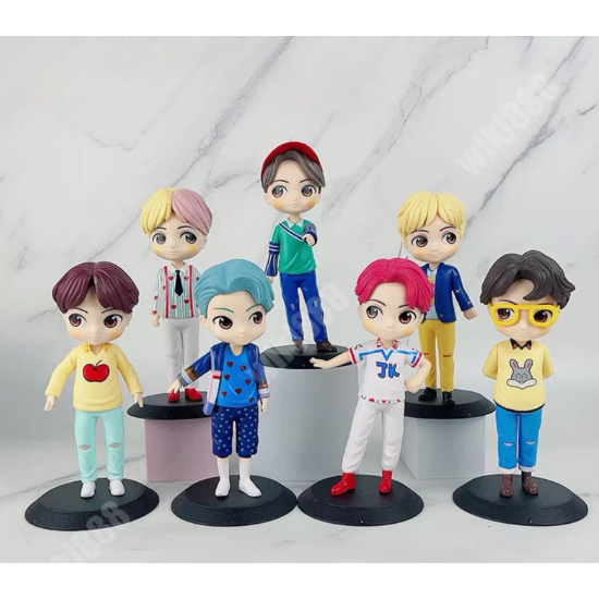 Kpop Estrela Modelo Brinquedo Ação Bang-tan Meninos Grupos BT21 F