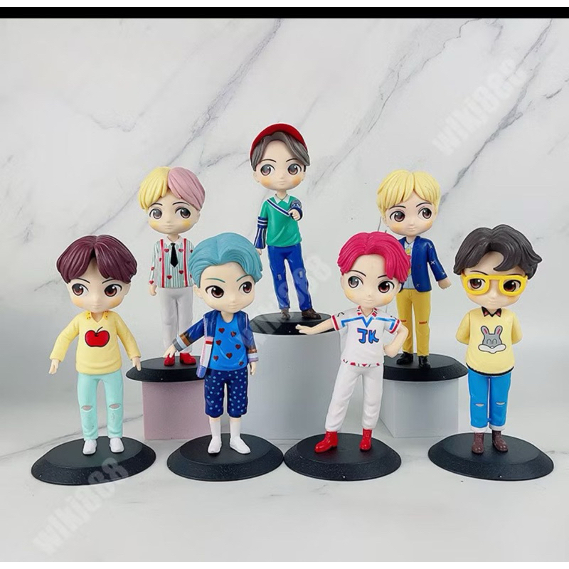 Kpop Estrela Modelo Brinquedo Ação Bang-tan Meninos Grupos BT21 F