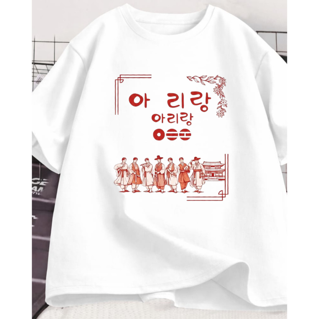 [Camiseta Premium em Algodão Puro]TT Camiseta Arirang Bang Tan Army Unissex Sneko Store