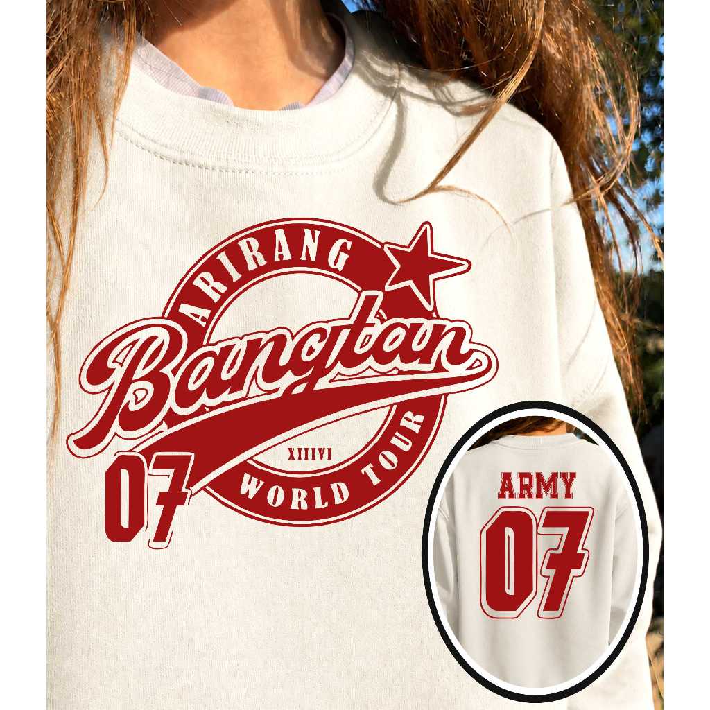 Moletom Blusa Bang tan Army Arirang Unissex