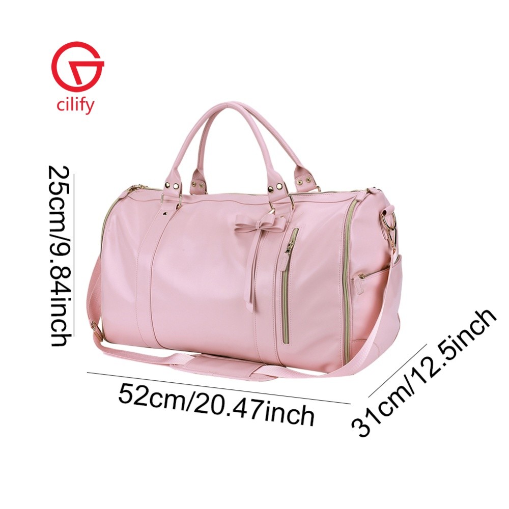 Saco De Vestuário De Viagem Terno Grande Capacidade Couro Do Plutônio Duffle Multi-Bolsos Bagagem Dobrável Para Negócios
