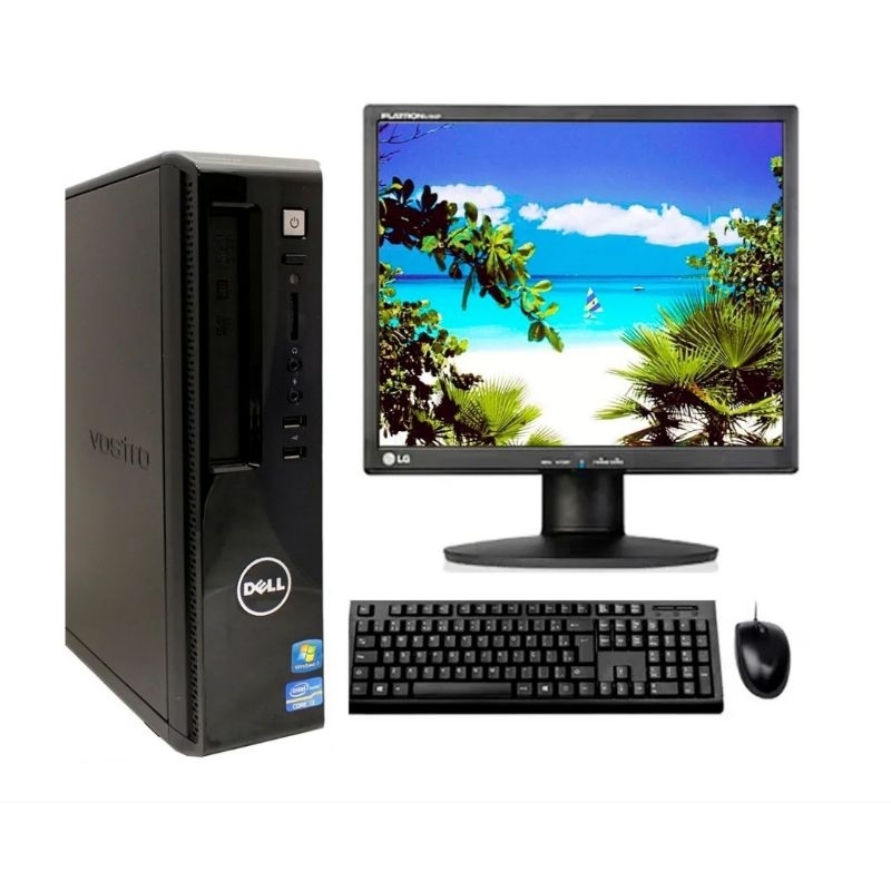 kit Pc Computador Cpu Dell Vostro Core i5 Memoria Ddr3 Saida HDMI Wi-Fi Monitor 16 Teclado Mouse