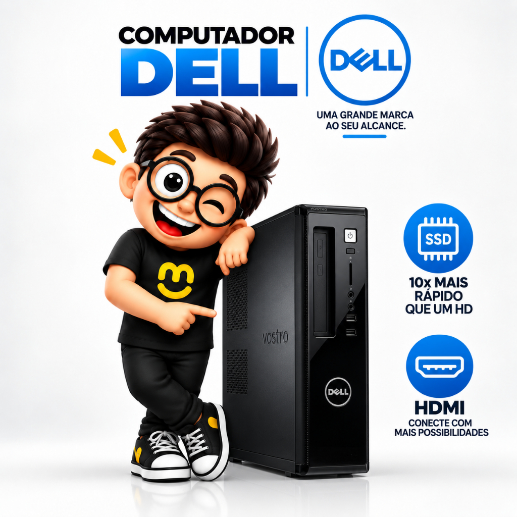 Computador Dell Vostro Intel Core i5 com SSD, HDMI, WiFi e Win11