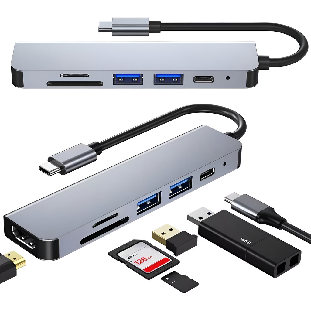 Cabo Adaptador Usb Tipo C Hdmi 4k + Usb 3.0 Para Dell Xps