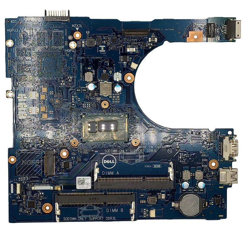 Placa Mãe Notebook Dell Inspiron 14 5458 15 5558 17 5758 Intel Core i5 5ª Geração UMA HDMI - LA-B843P 0R392V