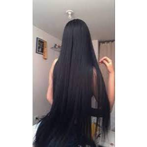 cabelo bio humano russo misto com humano 75 cm com tic tac