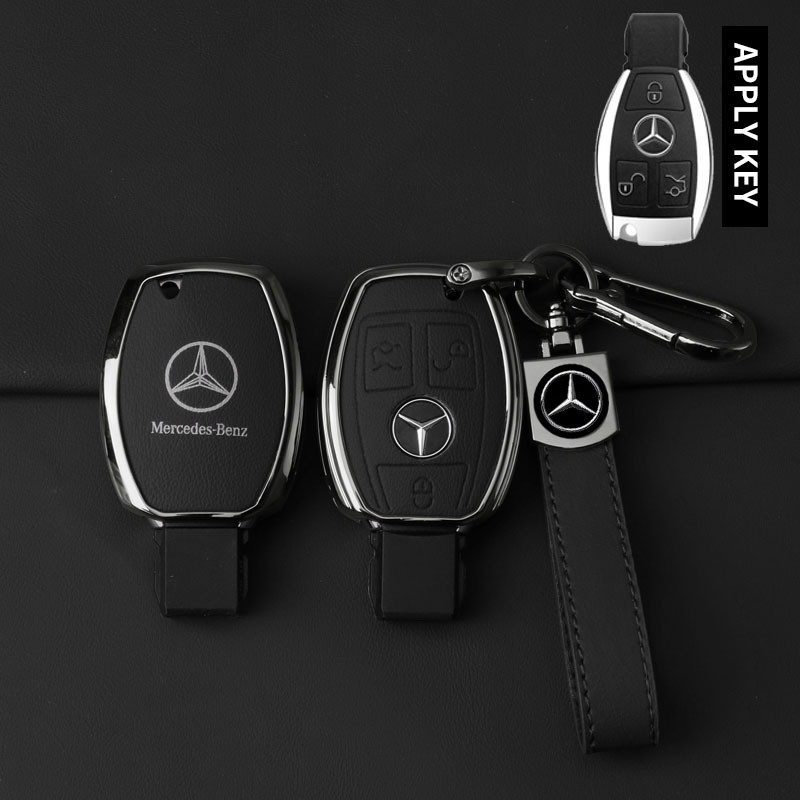 Capa de Metal para Chave de Carro para Mercedes Benz A B C E Class GLS GLA GLK GLC CLS CLA AMG W204 W205 W212 W463 W176