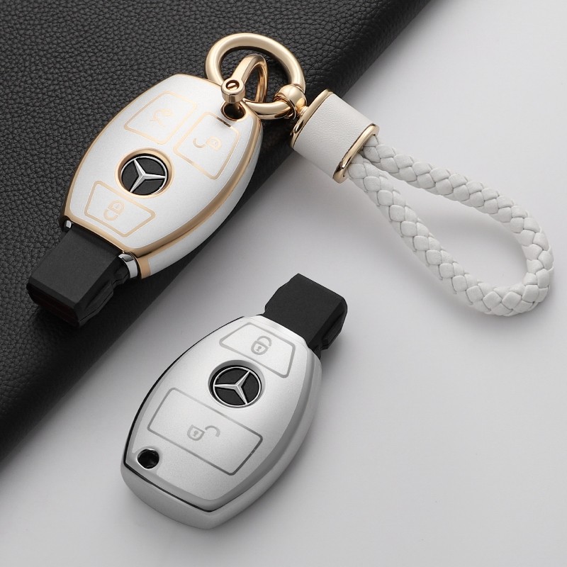 Capa TPU Cintilante Para Chave De Carro , Mercedes Benz Abce Classe GLS GLA GLK GLC CLS CLA AMG W204 W205 W212 W463 W176
