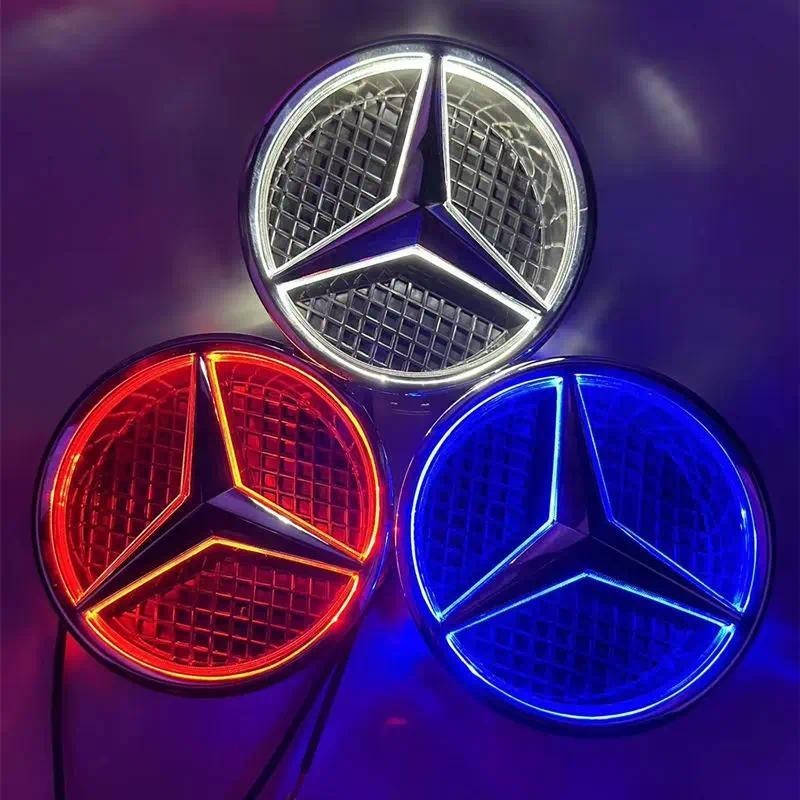 Emblema Dianteiro Estilo Grade LED Para Mercedes W205 W212 W213 W204 ML W166 CLA C117 A W176 W177 C W204 E GLK X204 GLA
