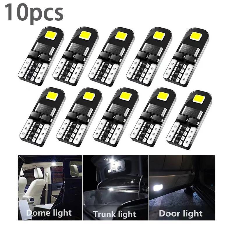 < Dream > 10 Pçs W5W T10 LED Canbus Nenhum Erro Lâmpada Interior Do Carro 194 De Sinal Para Luz Leitura