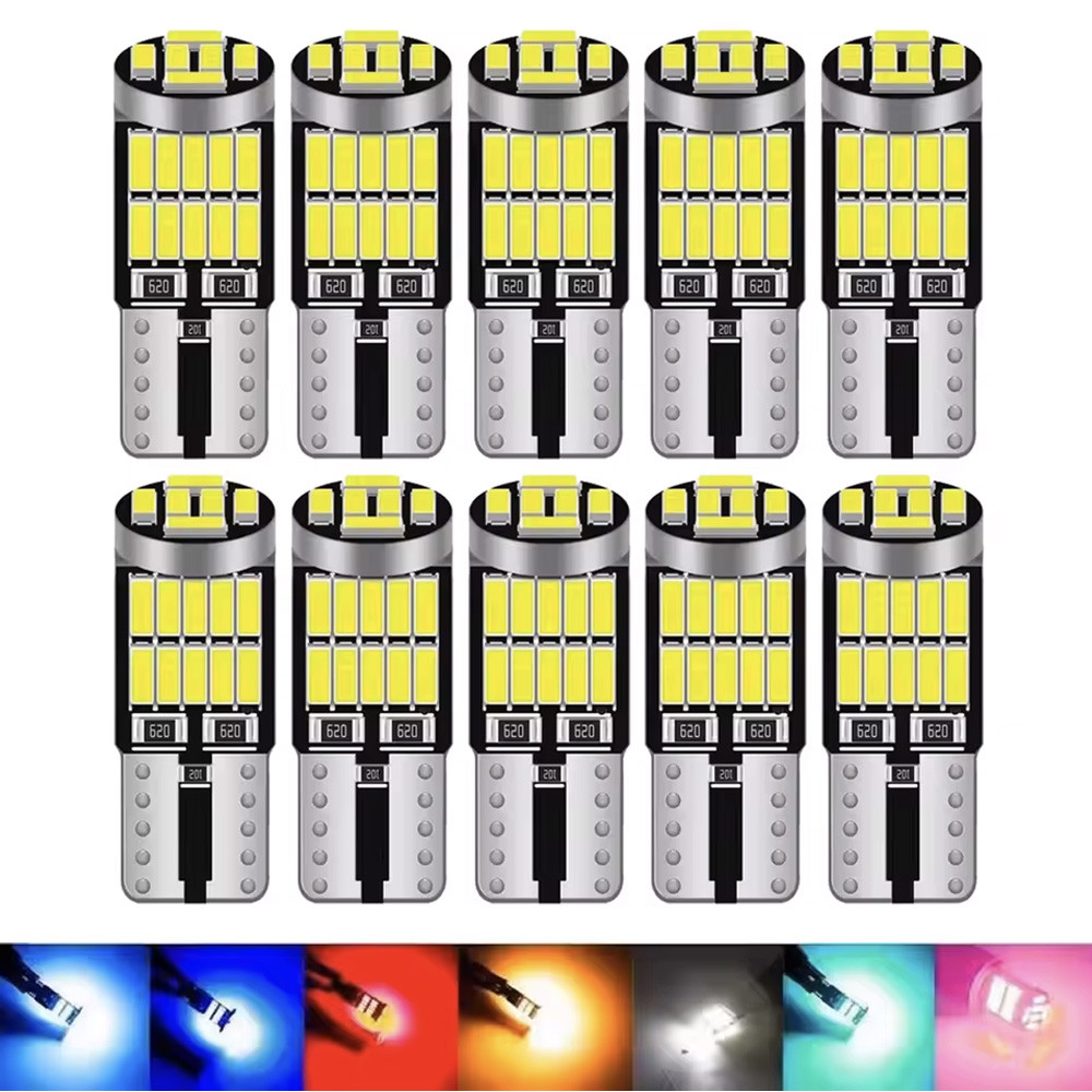 2/10 Pçs T10 W5W Lâmpadas LED Canbus 194 501 Nenhum Erro Luz Interior Do Carro SMD 4014 Chip Instrumento Luzes Lâmpada D
