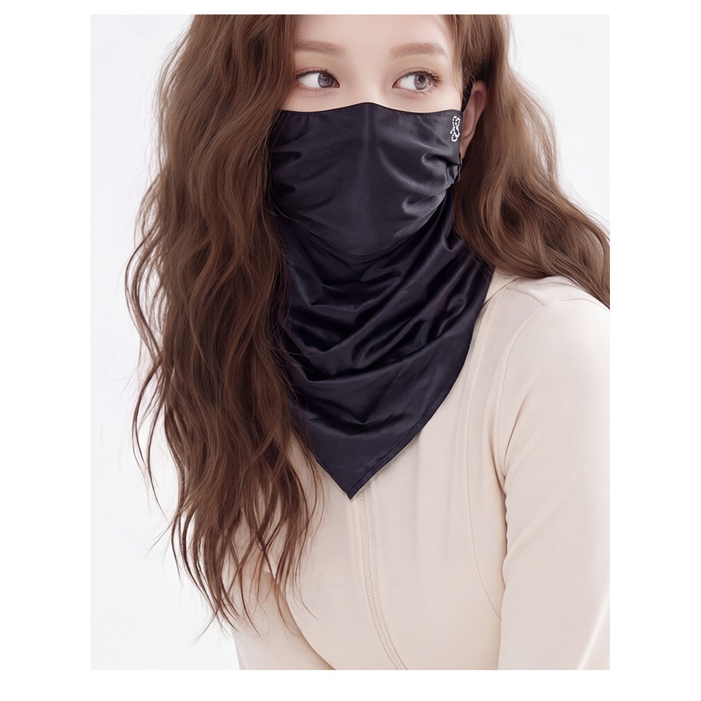 Novo estilo Tencel protetor solar máscara feminina verão respirável protetor solar de alto valor estilo fino estilo chin