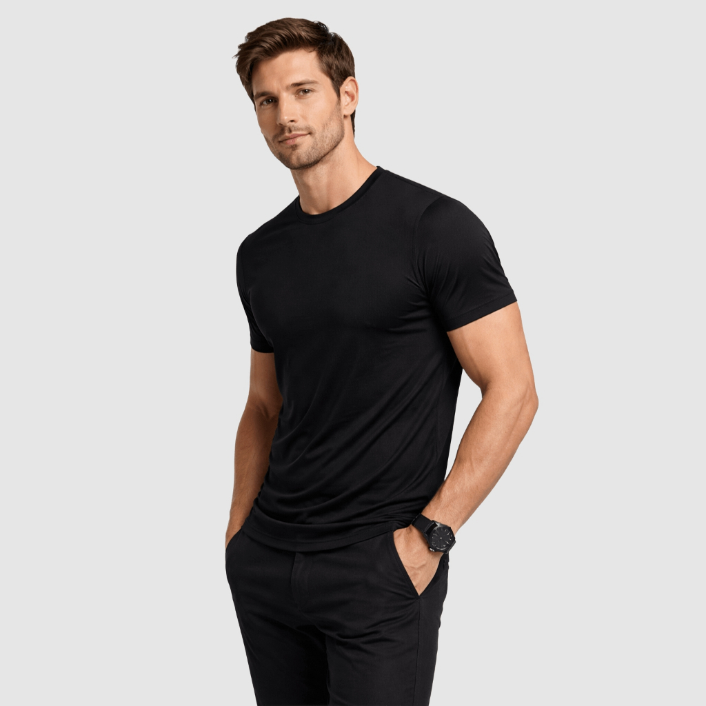 Camiseta Tecnológica Modal Fit Não Amassa Sem Bolinha Anti-Odor Não Desbota Não Encolhe