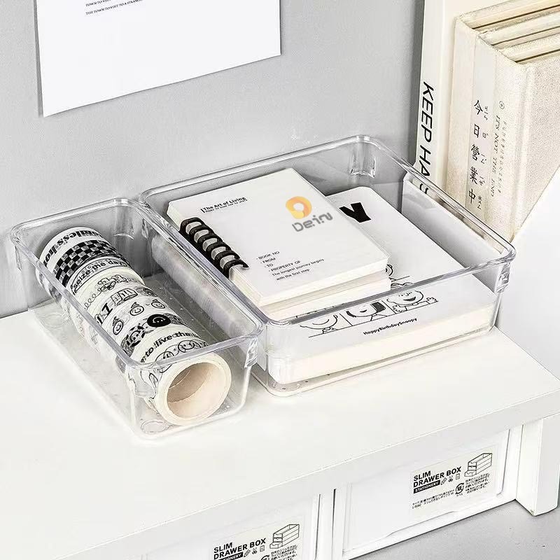 Kit 7 e Kit 14 Organizadores Multiuso para Gavetas, Armários, Geladeiras Potes em Acrílico