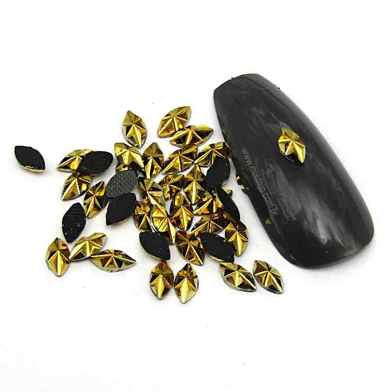 NAVETE BLOSSOM 3X6MM 100 PEÇAS DECORAÇÃO UNHAS NAIL ART ARTESANATO 3D MANICURE