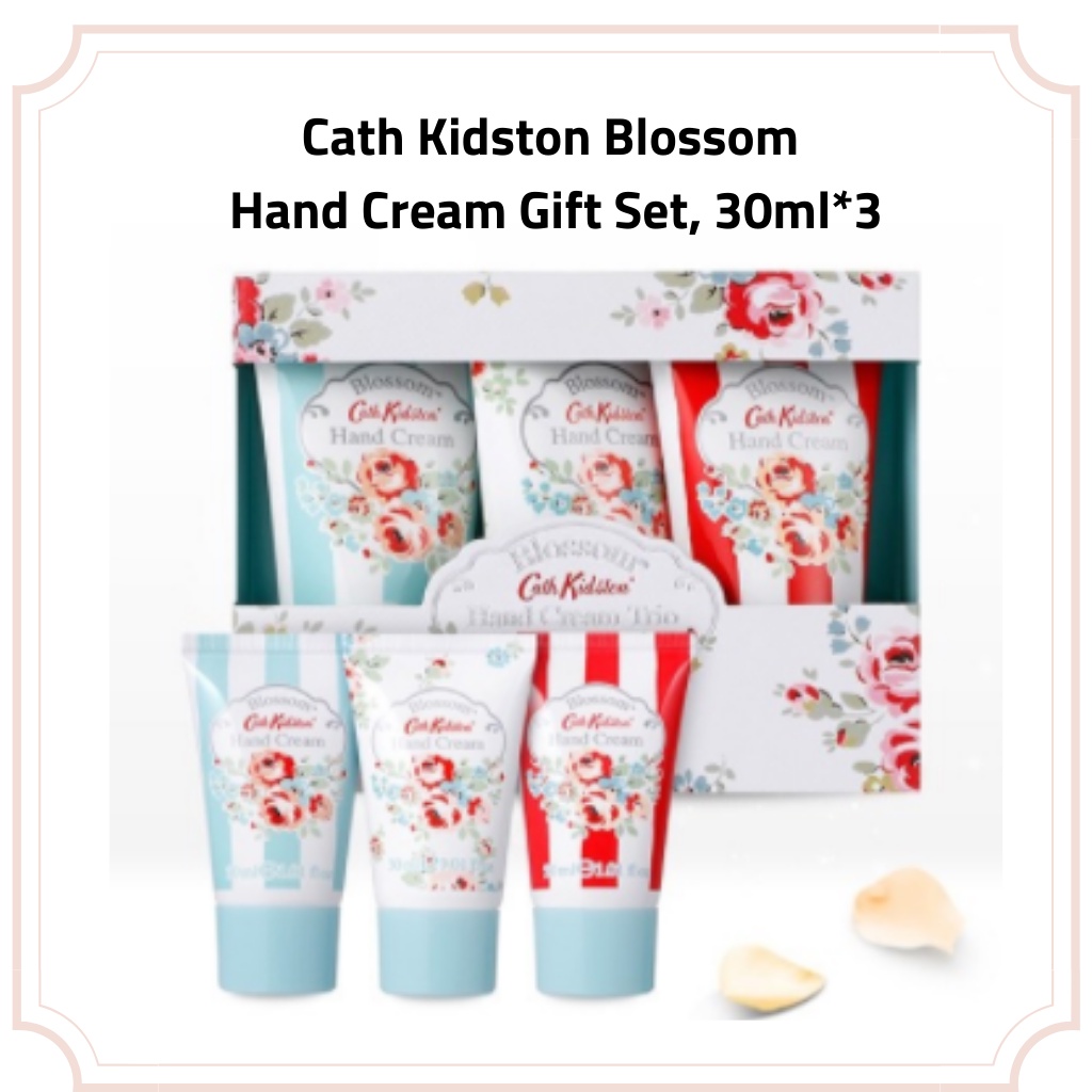 Conjunto De Creme Para As Mãos Cath Kidston Blossom , 30ml * 3 , Presente De Aniversário , Presentes De Natal