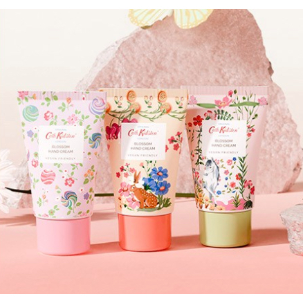 Trio De Creme Para As Mãos Cath Kidston Blossom | 330ml Conjunto De Presente De Umidade Adequado Viagens
