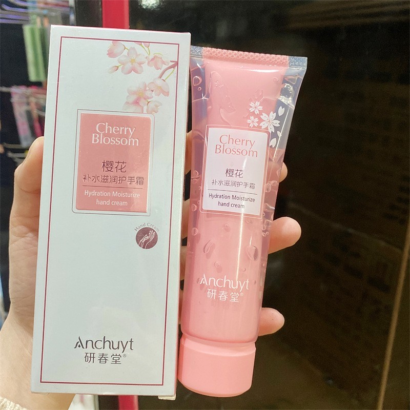 Genuíno Yanchuntang Cherry Blossom Creme para as Mãos Duplo Efeito Tubo Duplo Hidratante Hidratante Rejuvenescedor da Pe
