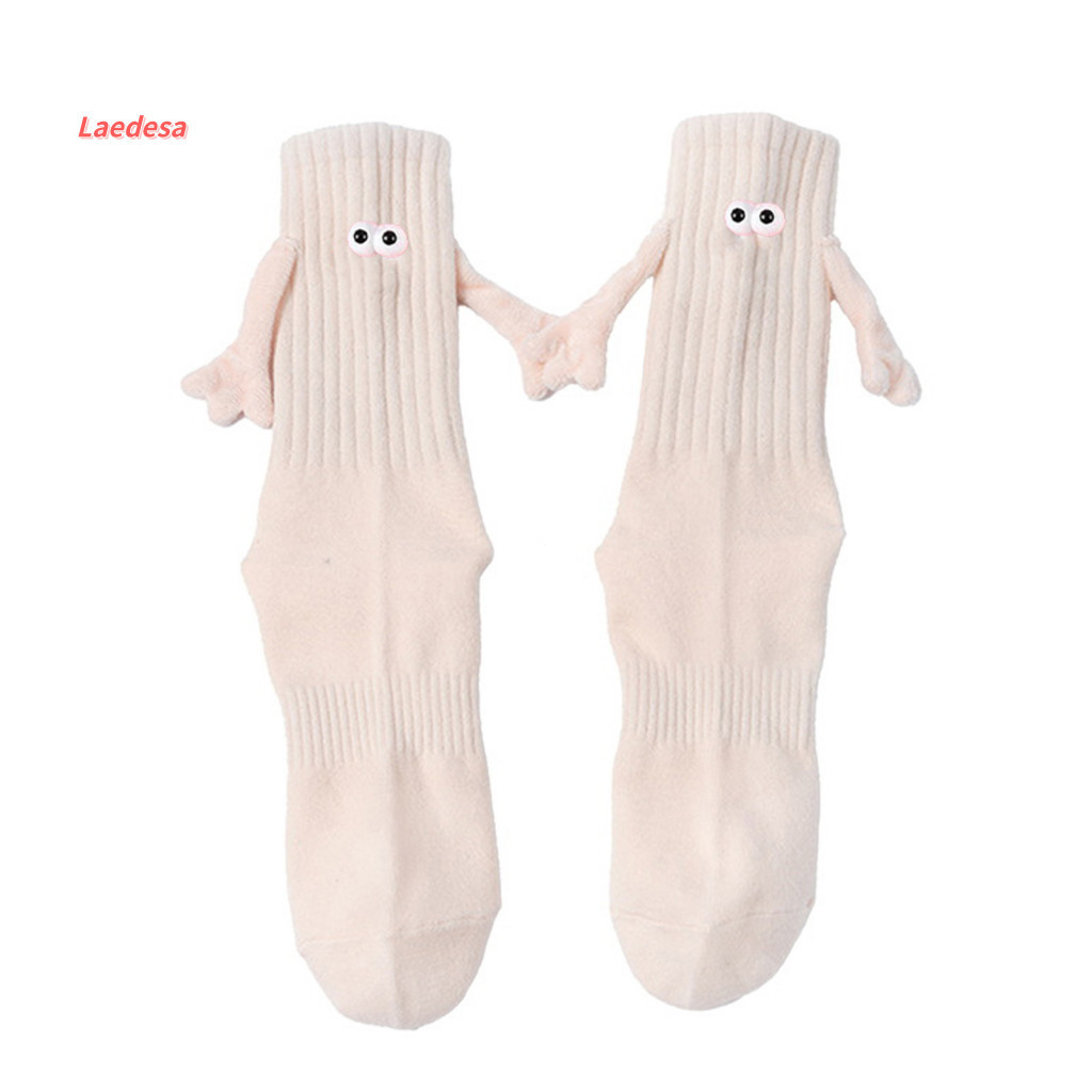 Magnetic Socks Connection Holding Hands with 3d Eyes Fun Crew for Women Men Teens Couples Friends Unique Gifts for South