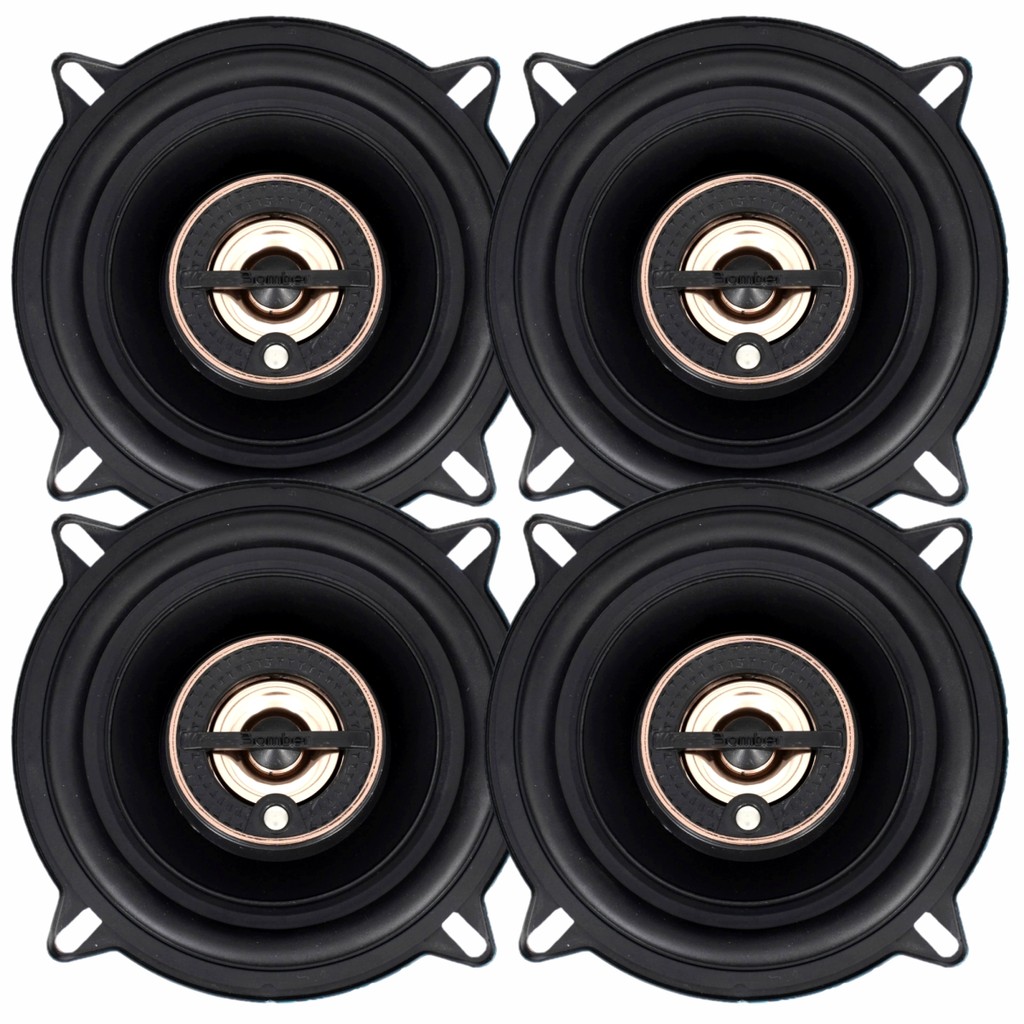 Kit 04 Alto Falantes Bomber Triaxial Beat 5 Pol 80w 4 Ohms