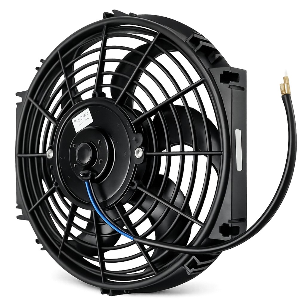Eletroventilador Universal 10 Pol 12V Soprante Radiador Ar Condicionado Ventoinha Auxiliar 80W