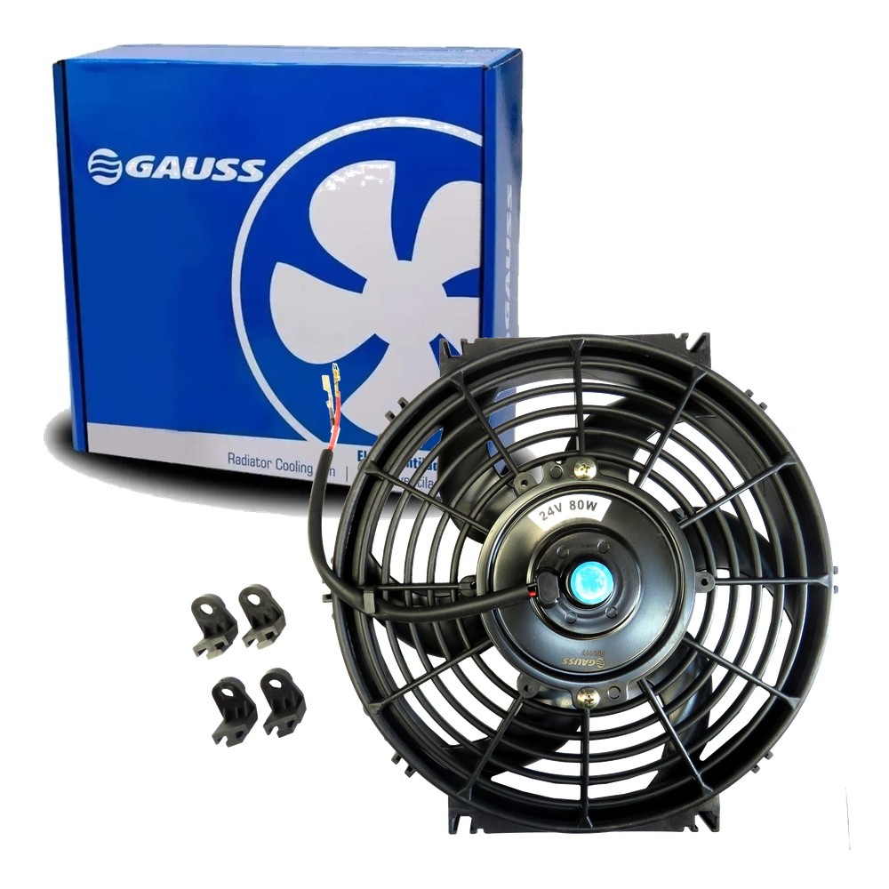Eletroventilador Universal 24V 10 Pol Aspira 80W 6 Pás Gauss