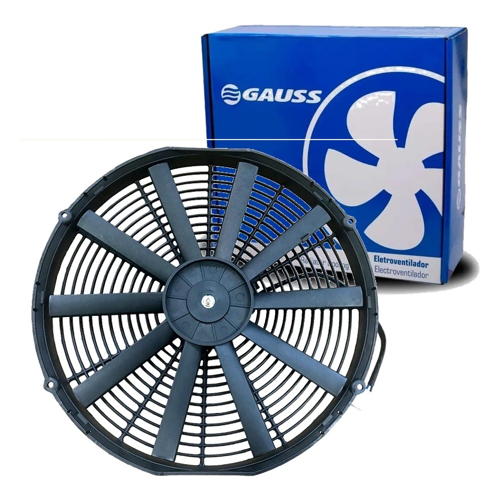 Eletroventilador Universal 12V 16 Pol Aspira 80W 10 Pás