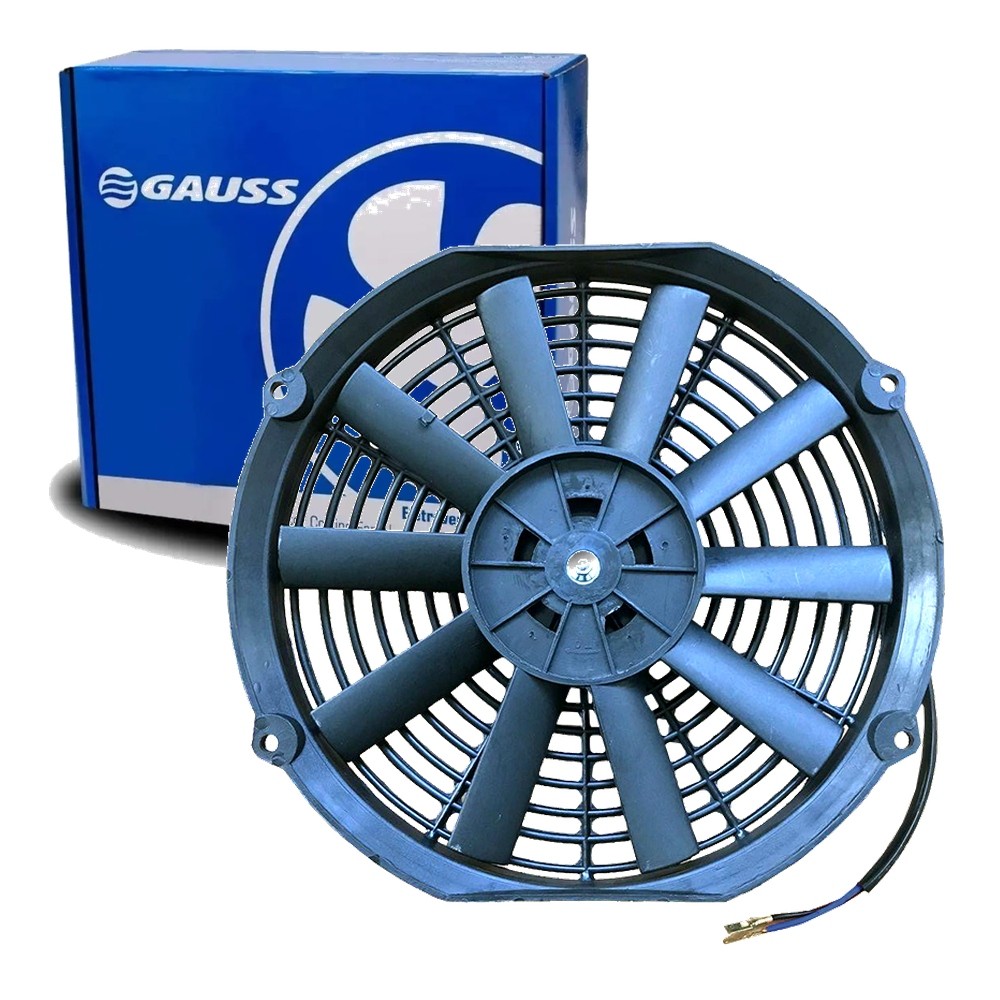 Eletroventilador Universal 12V 12 Pol Aspira 80W 10 Pás