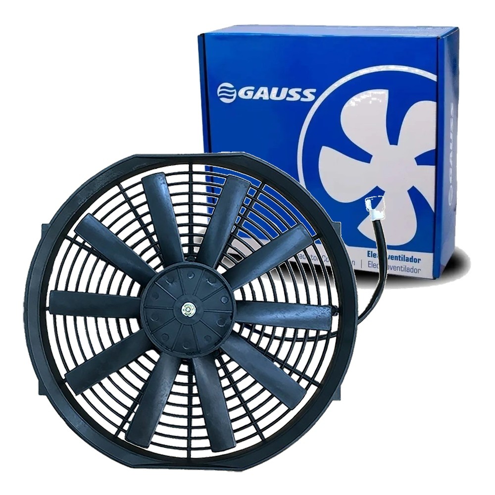 Eletroventilador Universal 12V 14 Pol Aspira 80W 10 Pás